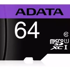 ADATA MEMORIA MICRO SD CON ADAPTADOR SD CLASS 10 A1 64GB