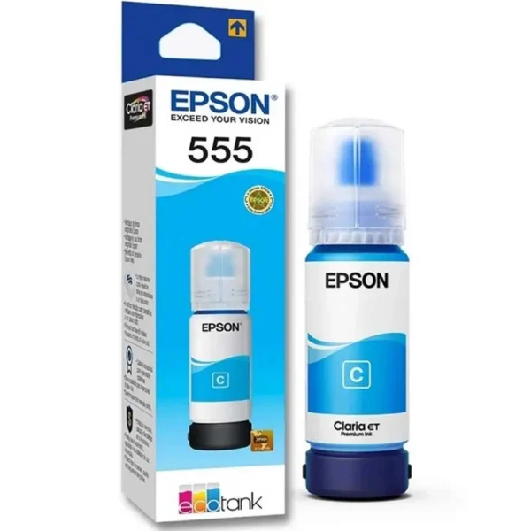 Botella Epson T555220-AL Cyan, 70 ml L8180 (6.200 paginas)