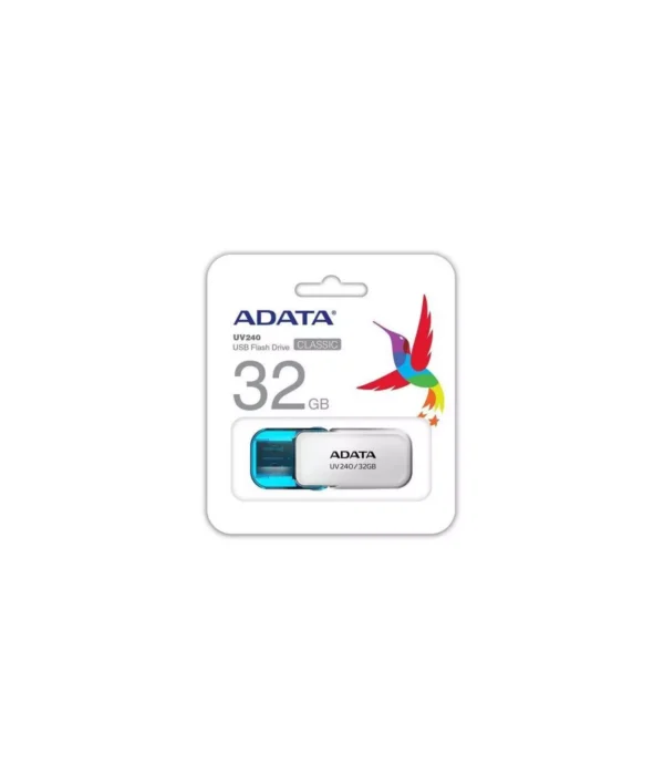 Memoria Usb Adata 2.0 UV240 Escualizable 32GB Blanca