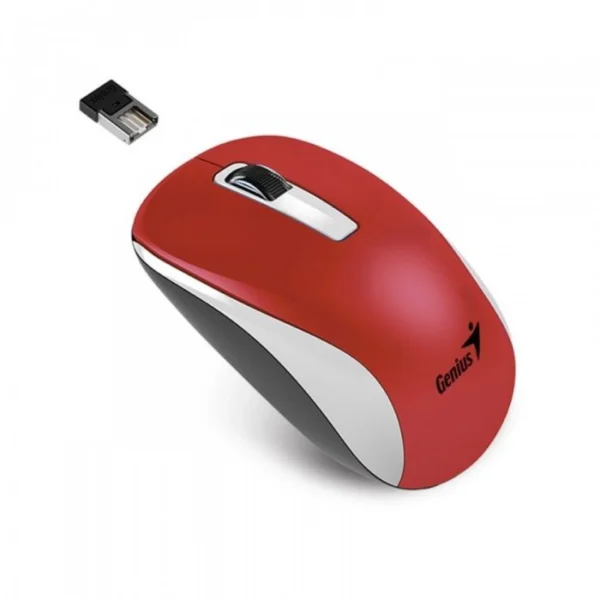 Mouse Inalámbrico GENIUS 2.4 GHz, BlueEye, COLOR Rojo