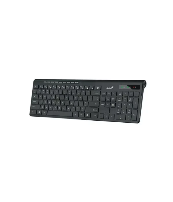 Tecado SlimStar Genius 7230 teclas tipo chocolate, ergonómico color negro